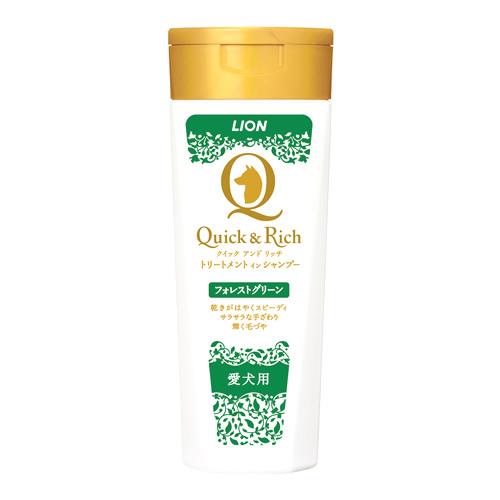 ライオンペット クイック＆リッチ トリートメントインシャンプー 愛犬用 フォレストグリーン (200...
