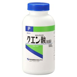 健栄製薬 クエン酸 結晶 P (500g) 酸味料 食品添加物　※軽減税率対象商品｜wellness-web