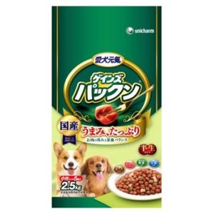 ゲインズ　パックン　お肉たっぷり半生タイプ　ビーフ・ささみ・緑黄色野菜・小魚入り　(2.5kg)
