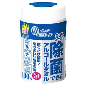 大王製紙 エリエール 除菌できるアルコールタオル 本体 (100枚) ウェットティッシュ 防災 備蓄