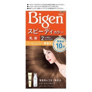 ホーユー　ビゲンスピーディカラー　乳液　白髪用　2　より明るいライトブラウン　無香料