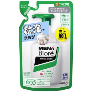 花王 メンズビオレ 泡タイプ 薬用 アクネケア洗顔 つめかえ用 (130mL) 詰め替え用 洗顔フォーム　医薬部外品｜wellness-web