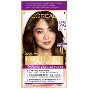ロレアル パリ エクセランス R クリームタイプ 5NG 緑がかった栗色 (1セット) 白髪染め　医...