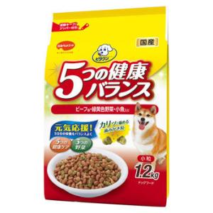 日本ペットフード ビタワン 5つの健康バランス ビーフ味・野菜入り 小粒 (1.2kg) 国産 ドッ...