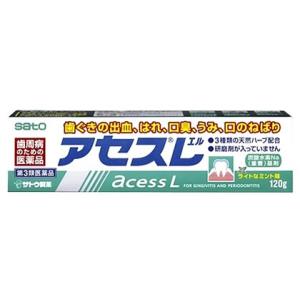 【第3類医薬品】佐藤製薬　アセスL　(120g)　歯ぐきの出血　はれ　口臭　うみ　口のねばり