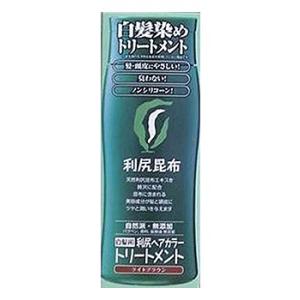 利尻ヘアカラートリートメント ブラック 黒 200g 無添加 白髪用 : 日楽
