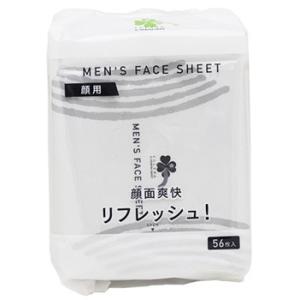 くらしリズム メンズ フェイスシート (56枚入) 顔・からだ用 制汗シート ボディシート