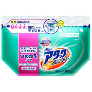 花王 アタック 高活性バイオパワー つめかえ用 (810g) 詰め替え用 粉末 洗濯洗剤　(4901301367518)｜wellness-web