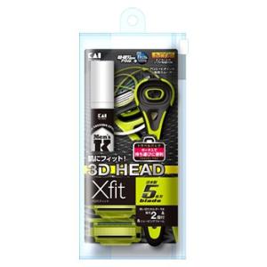 貝印 Xfit クロスフィット スリムパック (本体＋替刃4ヶ付) カミソリ