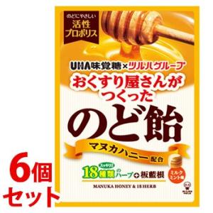 《セット販売》　※ツルハグループ限定※　UHA味覚糖 おくすり屋さんがつくった のど飴 ミルクミント味 (84g)×6個セット　※軽減税率対象商品　送料無料｜wellness-web