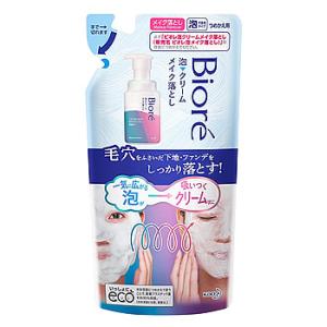 花王 ビオレ 泡クリームメイク落とし つめかえ用 (170mL) 詰め替え用 メイク落とし クレンジ...