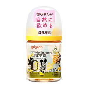 ピジョン 母乳実感 哺乳びん プラスチック 160mL Disney (1個) 授乳関連グッズ 哺乳瓶｜wellness-web