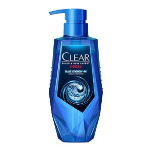 ユニリーバ クリア ブルーエナジー 4x スカルプシャンプー ポンプ (350g) メンズ 男性用 シャンプー CLEAR｜wellness-web