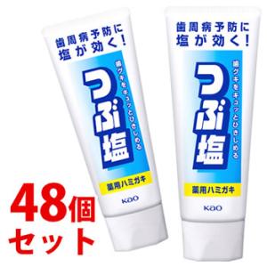 《セット販売》　花王 つぶ塩 薬用ハミガキ (180g)×48個セット  歯みがき粉　医薬部外品｜wellness-web