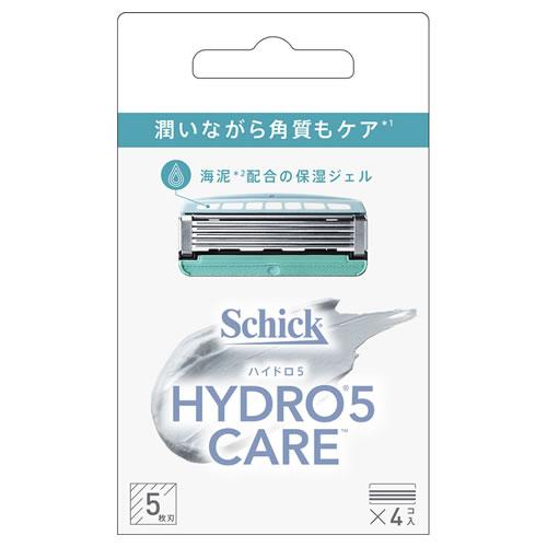 シック ハイドロ5ケア 替刃 (4個) 5枚刃 カミソリ 髭剃り Schick