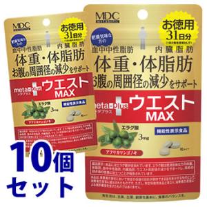 《セット販売》　メタボリック ウエストマックス (93粒)×10個セット 31日分 エラグ酸 ダイエットサプリメント 機能性表示食品　※軽減税率対象商品｜wellness-web