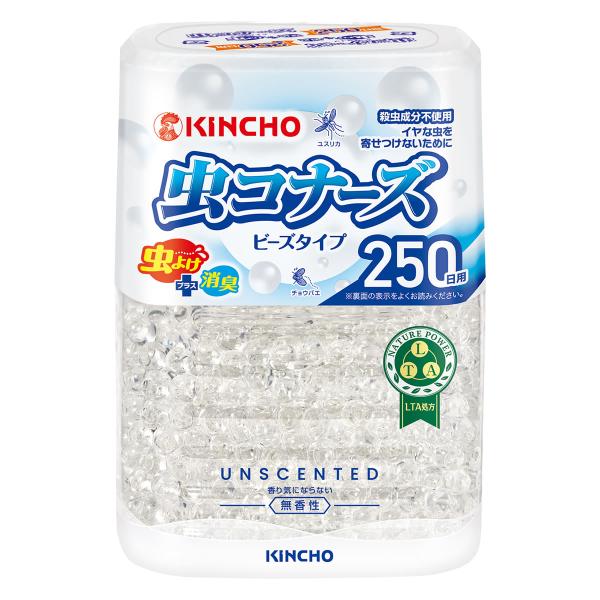 金鳥 KINCHO 虫コナーズ ビーズタイプ 250日 無香性 (360g) 虫よけ 虫除け 不快害...