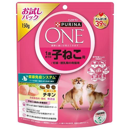 ネスレ ピュリナ ワン キャット 1歳までの子ねこ用／妊娠・授乳期の母猫用 チキン (150g) キ...