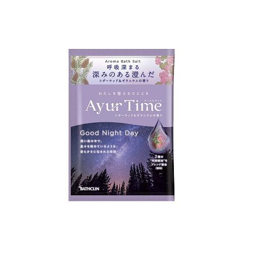 バスクリン アーユルタイム グッドナイトデイ 1回分 (40g) バスソルト 入浴剤
