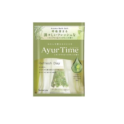 バスクリン アーユルタイム リフレッシュデイ 1回分 (40g) バスソルト 入浴剤