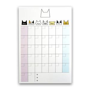 シールカレンダー 猫|ねこ ダイアリー スケジ...の詳細画像1