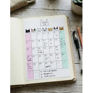 シールカレンダー 猫|ねこ ダイアリー スケジ...の詳細画像3