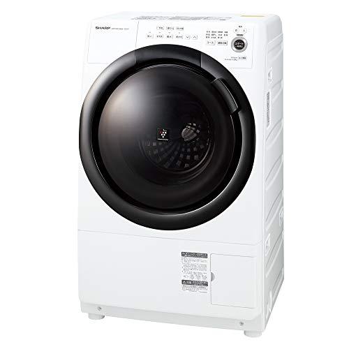 シャープ ドラム式 洗濯乾燥機 ES-S7F-WL ヒーターセンサー乾燥 左開き(ヒンジ左) 洗濯7...