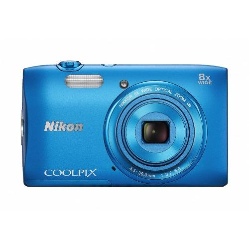 Nikon デジタルカメラ COOLPIX S3600 8倍ズーム 2005万画素 コバルトブルー ...