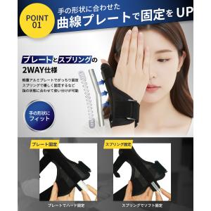 親指 指サポーター 固定 ばね指 突き指 関節...の詳細画像3