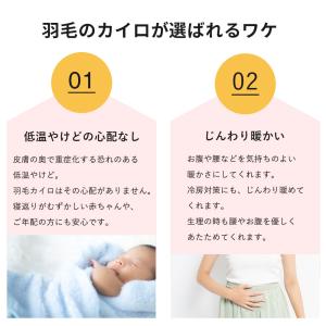 羽毛のカイロ 貼らない エコ 洗える プレママ...の詳細画像2