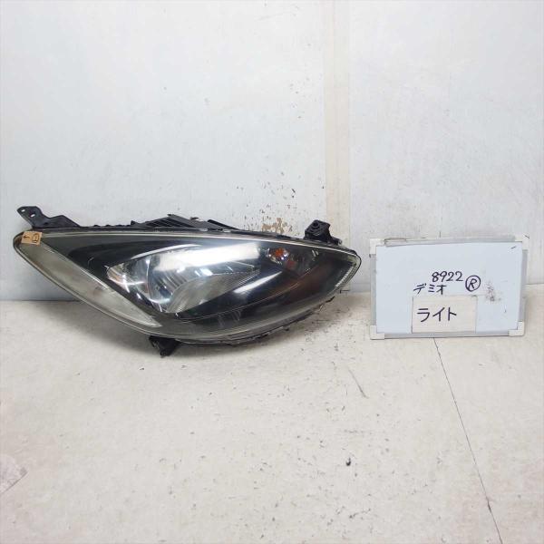 送料無料 平成24年 デミオ DE3FS ヘッドランプ ライト 右 R 中古 即決