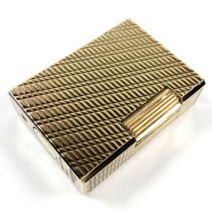 美品　ST.dupont　デュポン　ガスライター　シルバー　着火良品　波形模様 ☆S.T.Dupont S.T.デュポン ガスライター 波模様 シルバー色