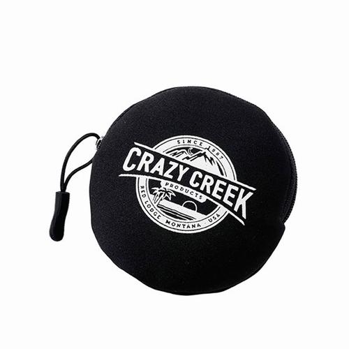 ネオプレーンラウンドワレット　CrazyCreek（クレイジークリーク）-ブラック／ホワイト