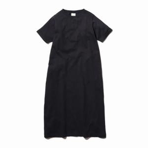 RecycledCottonHeavyDress（レディース）　snowpeak（スノーピーク）（リサイクルコットンヘビードレス）-Black｜west-shop