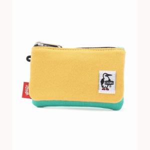 CardCoinCaseSweatNylon　CHUMS（チャムス）（カードコインケーススウェットナイロン）-YolkYellowxAquaGre｜west-shop