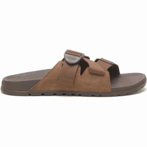 LOWDOWNLEATHERSLIDE（レディース）　chaco（チャコ）（レディースローダウンレザースライド）-OTTER｜west-shop