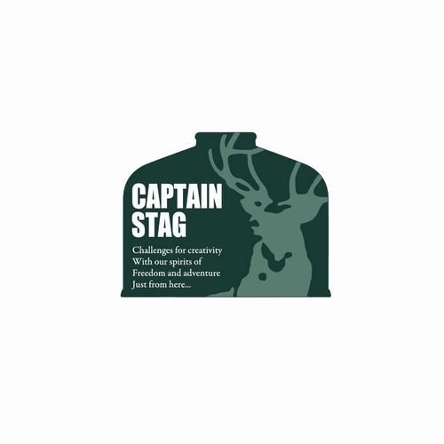 デザインステッカー　CAPTAINSTAG（キャプテンスタッグ）-OD缶