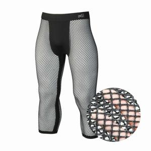 DRYNAMICMESH3／4TIGHTS　MILLET（ミレー）（ドライナミックメッシュ３／４タイツ）-BLACKNOIR