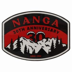 NANGA30THANNIVERSARYSTICKER　NANGA（ナンガ）（ナンガサーティースアニバーサリーステッカー）-REDXBLK｜west-shop