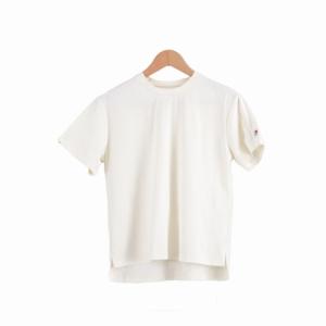 レディース半袖プルオーバーTシャツ　FOOTMARKNATURAL（フットマークナチュラル）（レディースハンソデプルオーバーＴシャツ）-シロ｜west-shop