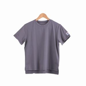 レディース半袖プルオーバーTシャツ　FOOTMARKNATURAL（フットマークナチュラル）（レディースハンソデプルオーバーＴシャツ）-チャコール｜west-shop