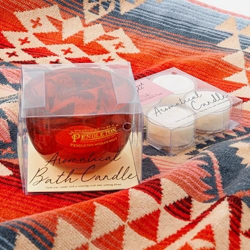 バスキャンドルタオルセット　PENDLETON（ペンドルトン）-ヴィンテージロゴハーディングバーガン...