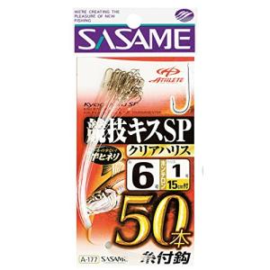 ささめ針(SASAME) A-177 キス競技用50本結び フック クリア 6号 釣り針｜westbay-link