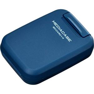 ハクバHAKUBA ポータブルメディアケース S (SD/MicroSDカード用) 各4枚ずつ収納 ブルー 帯電防止 衝撃吸収クッション採用 PP樹脂｜westbay-link