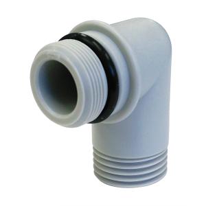LIXIL(リクシル) INAX 浴室用 シャワーバス水栓 シャワーエルボ部 ネジD(PJ1/2)樹脂製 (逆止弁無) A-1859-1