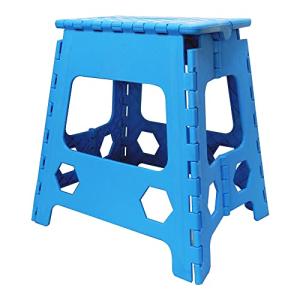 高さ39cm 折りたたみ踏み台 折り畳み踏み台 持ち運び簡単 ブルー[XH730LL]｜westbay-link