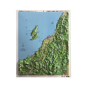 立体地図 県別レリーフマップ新潟県（カラー版）