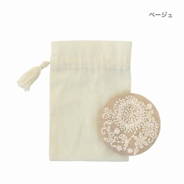 TMC 刺繍ラウンドミラー テンダーフラワー