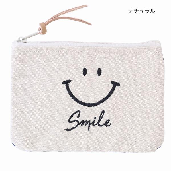 TMC ポーチ 刺繍スマイル