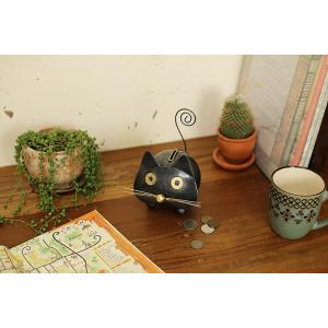 TMC ブリキ貯金箱　クロネコ